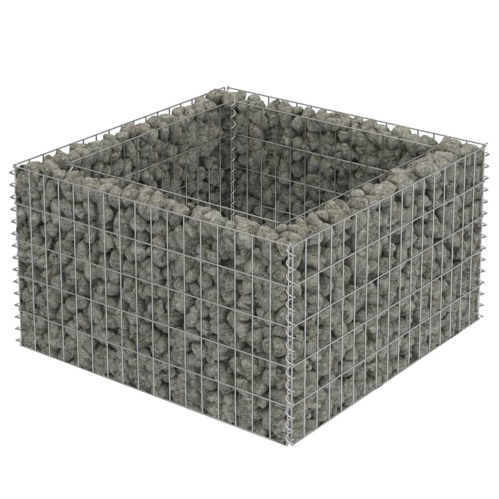 Gabion Raised Bed Galvanized Steel 35.4"x35.4"x19.7