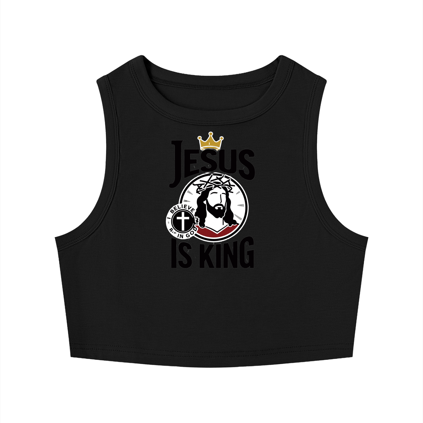 Women's Tight Crewneck Crop Tank Top ODMPOD