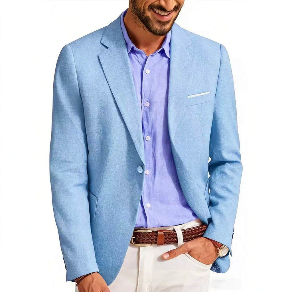 Mens Casual Blazer Single-breasted Slim-fit Suit Jacket My Store