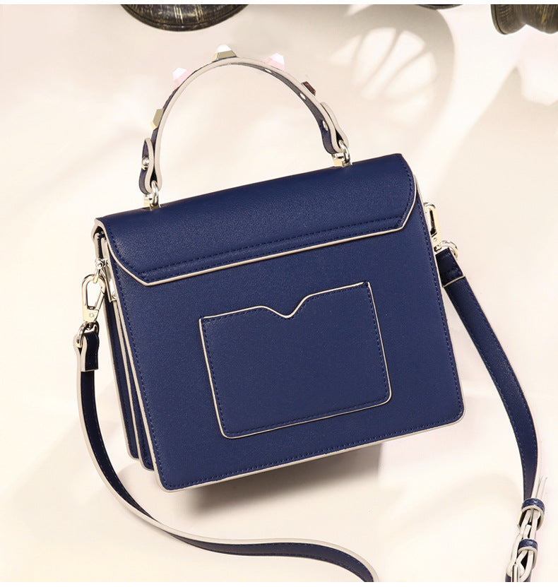 Genuine leather handbags portable fashion simple shoulder bag trendy all-match crossbody bag tote bag