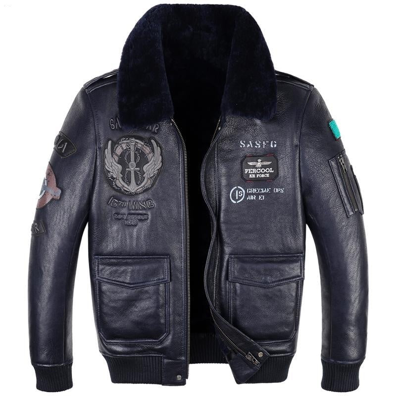 Leather Jacket Flight Suit For Men My Store