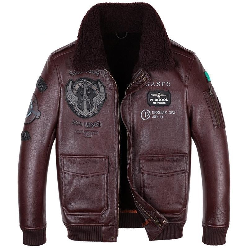 Leather Jacket Flight Suit For Men My Store