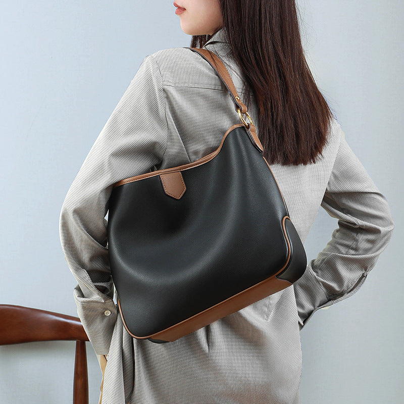 Genuine Leather Hobo Handbag 5740 | Large Capacity Shoulder Bag | UNIQUE ITEMS PLUS2