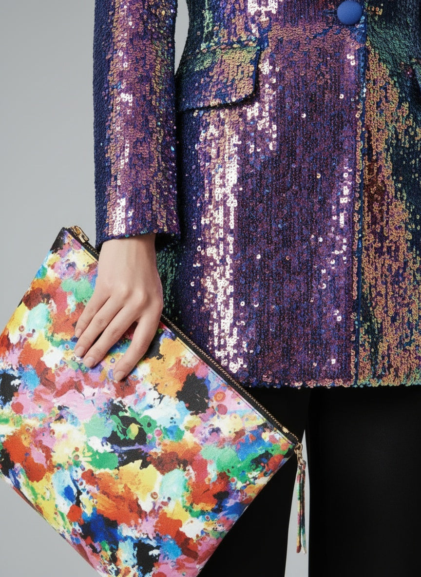 Detail shot of Sculptural Kimono Puffer Jacket NOHO BYMANYC ® New York