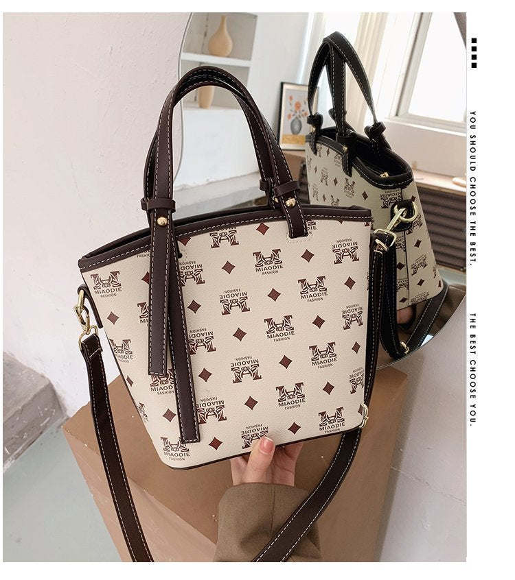 Niche design handbags fashion single shoulder bag Small bucket purse crossbody tote