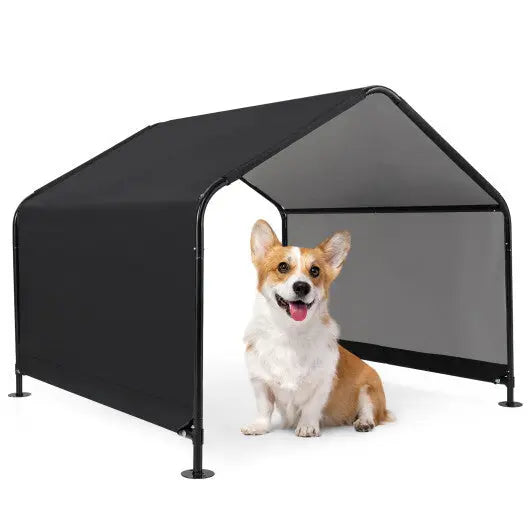 Dog Shade Shelter with Waterproof Roof for Large Medium Small Breeds-Black - Color: Black UNIQUE ITEMS PLUS2