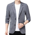 Summer Men Thin Coat Men s Suit Jacket Autumn Linen Solid Color Casual Suit Slim Fit Formal Business Suit Jacket
