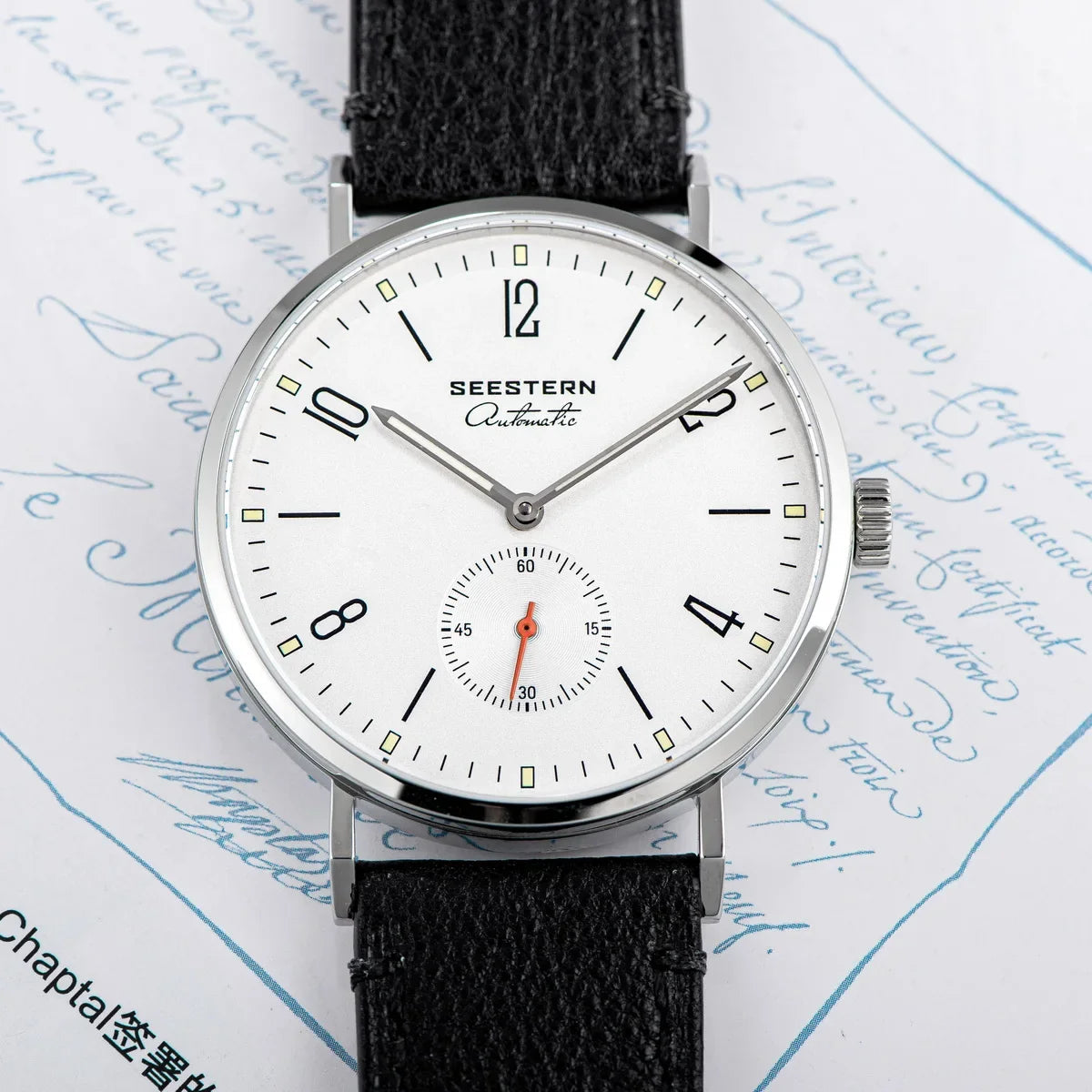 SEESTERN 2024 New Men Watch Automatic Business Wristwatches ST1701 Movement Ultra Thin Clock Top Brand Luxury  Fashion Casual UpTrend Deals