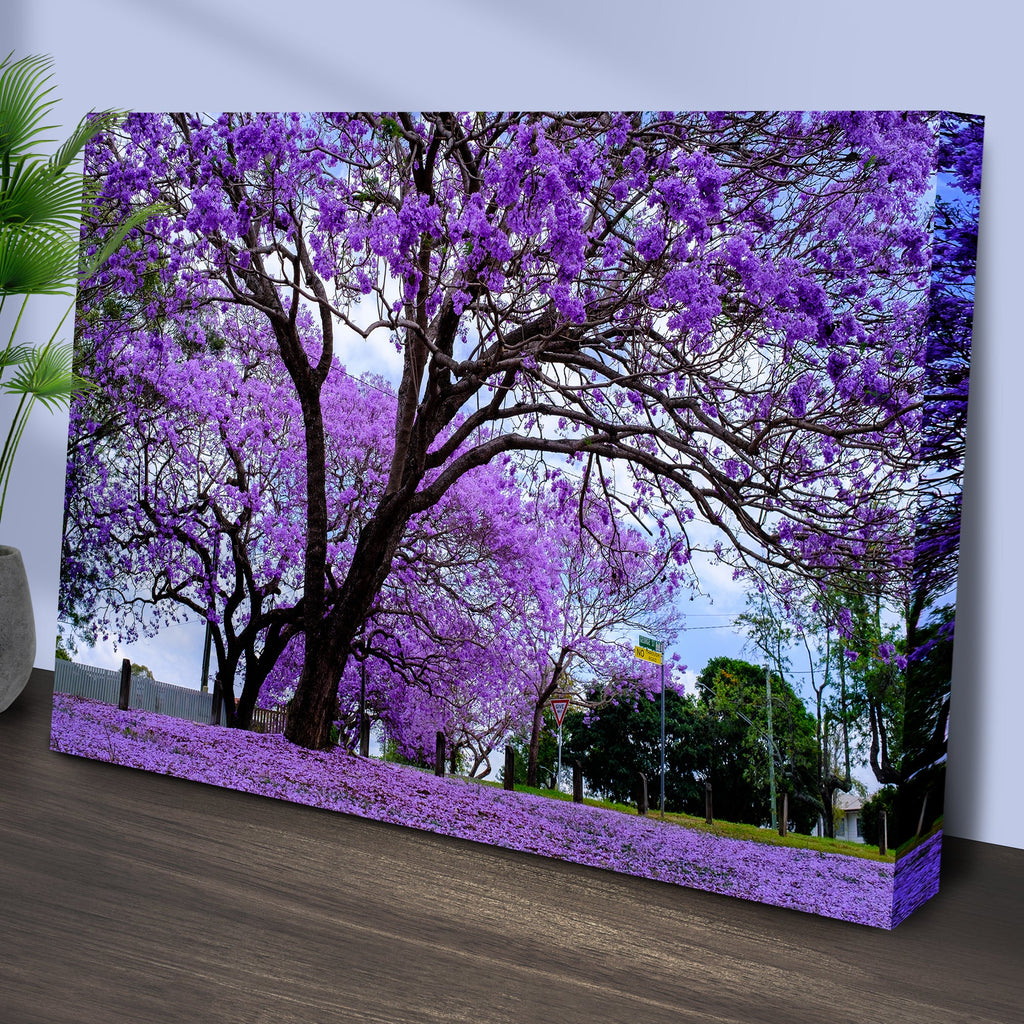 Jacaranda Trees Canvas Wall Art - UNIQUE ITEMS PLUS2