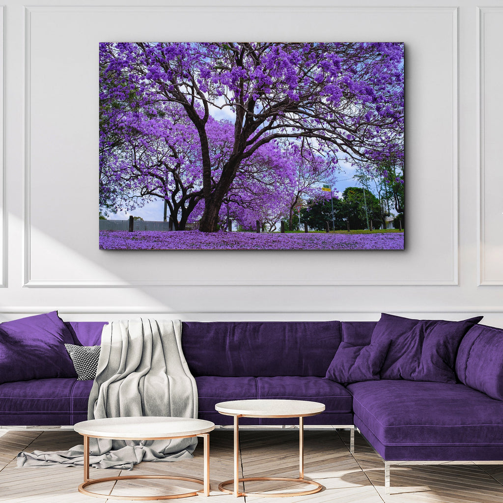 Jacaranda Trees Canvas Wall Art - UNIQUE ITEMS PLUS2