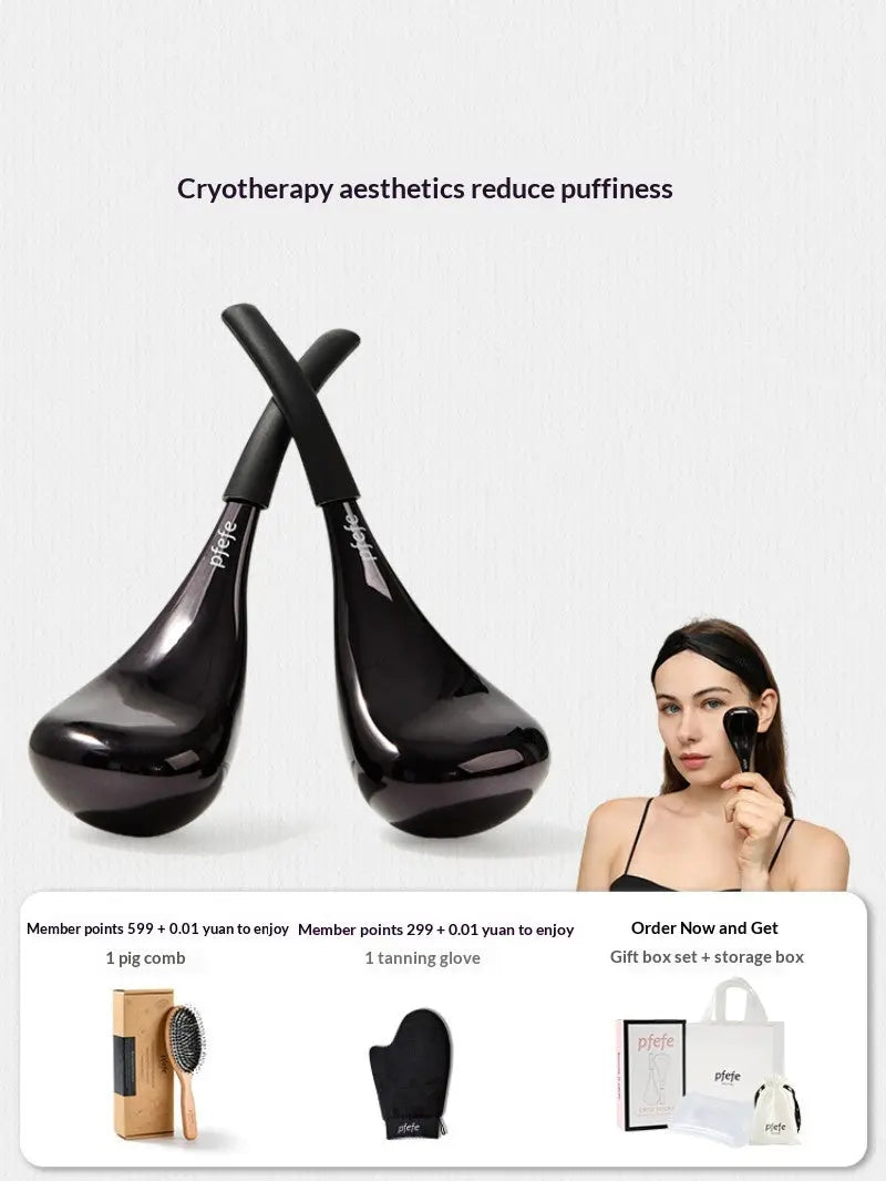 Color Classification: Black Diamond 003 - Ice Spoon Beauty Massage Facial Beauty Skincare Facial De-puffing Ice Pack Eye Ice Hammer Cold Compress Device UNIQUE ITEMS PLUS2