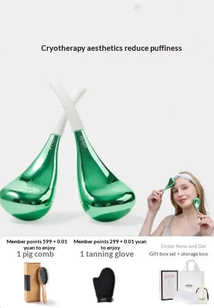 Color Classification: Mint Green 016 - Ice Spoon Beauty Massage Facial Beauty Skincare Facial De-puffing Ice Pack Eye Ice Hammer Cold Compress Device UNIQUE ITEMS PLUS2