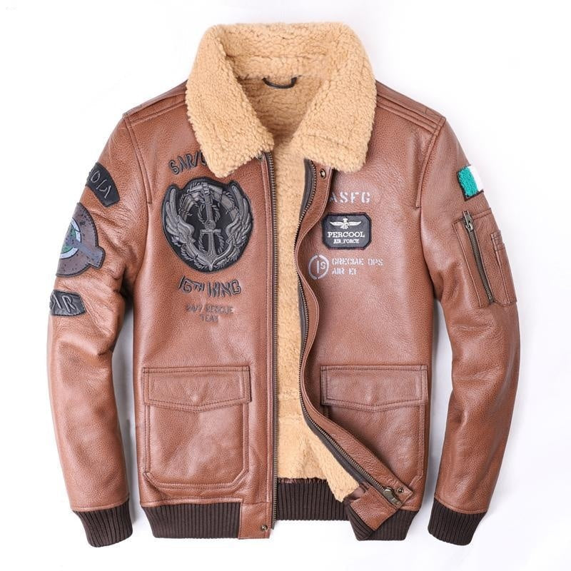 Leather Jacket Flight Suit For Men My Store