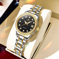 Women's Automatic Mechanical Diamond Dial Stainless Watch BandsCo Straps