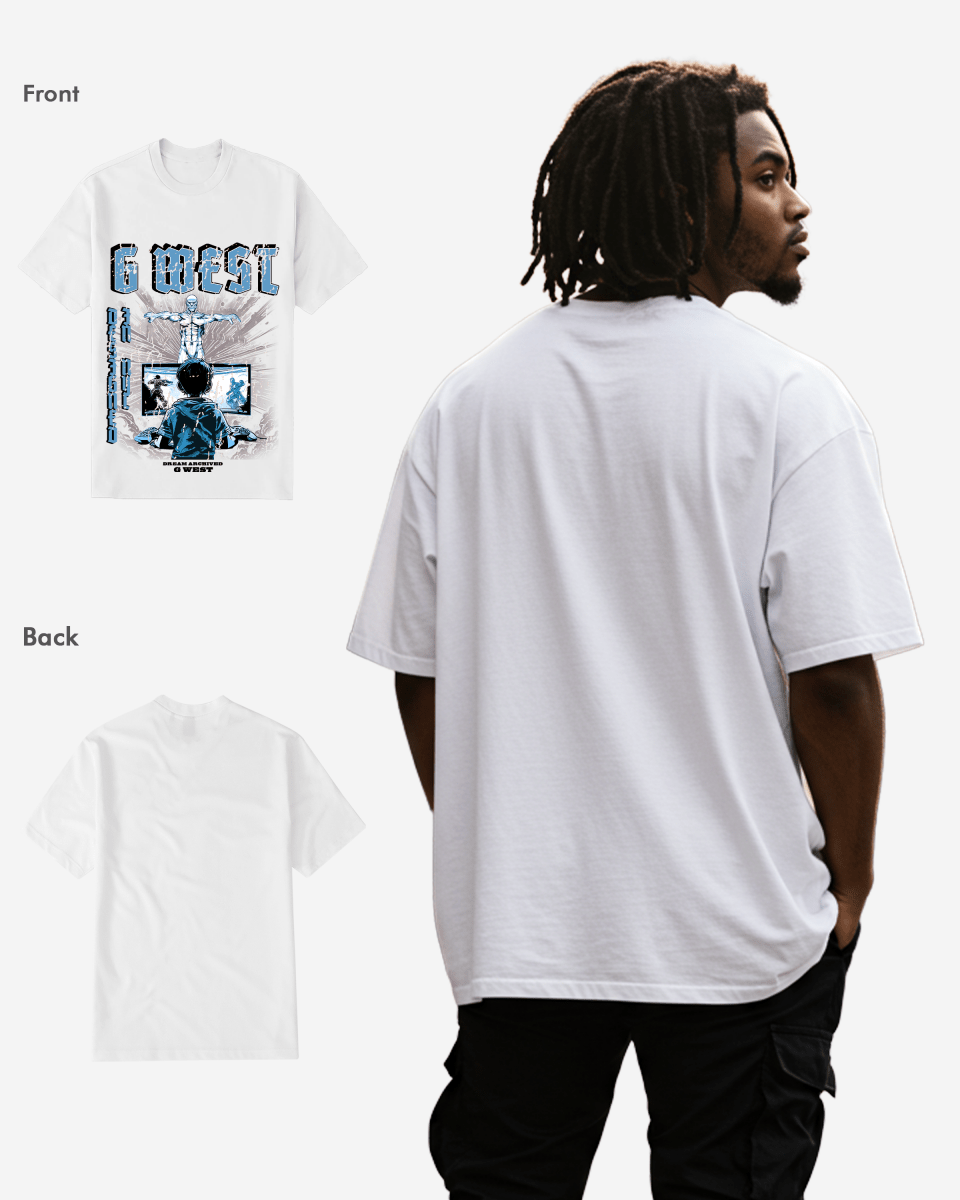 G West Game of G Baby Blue T-Shirt Big and Tall Mens G West