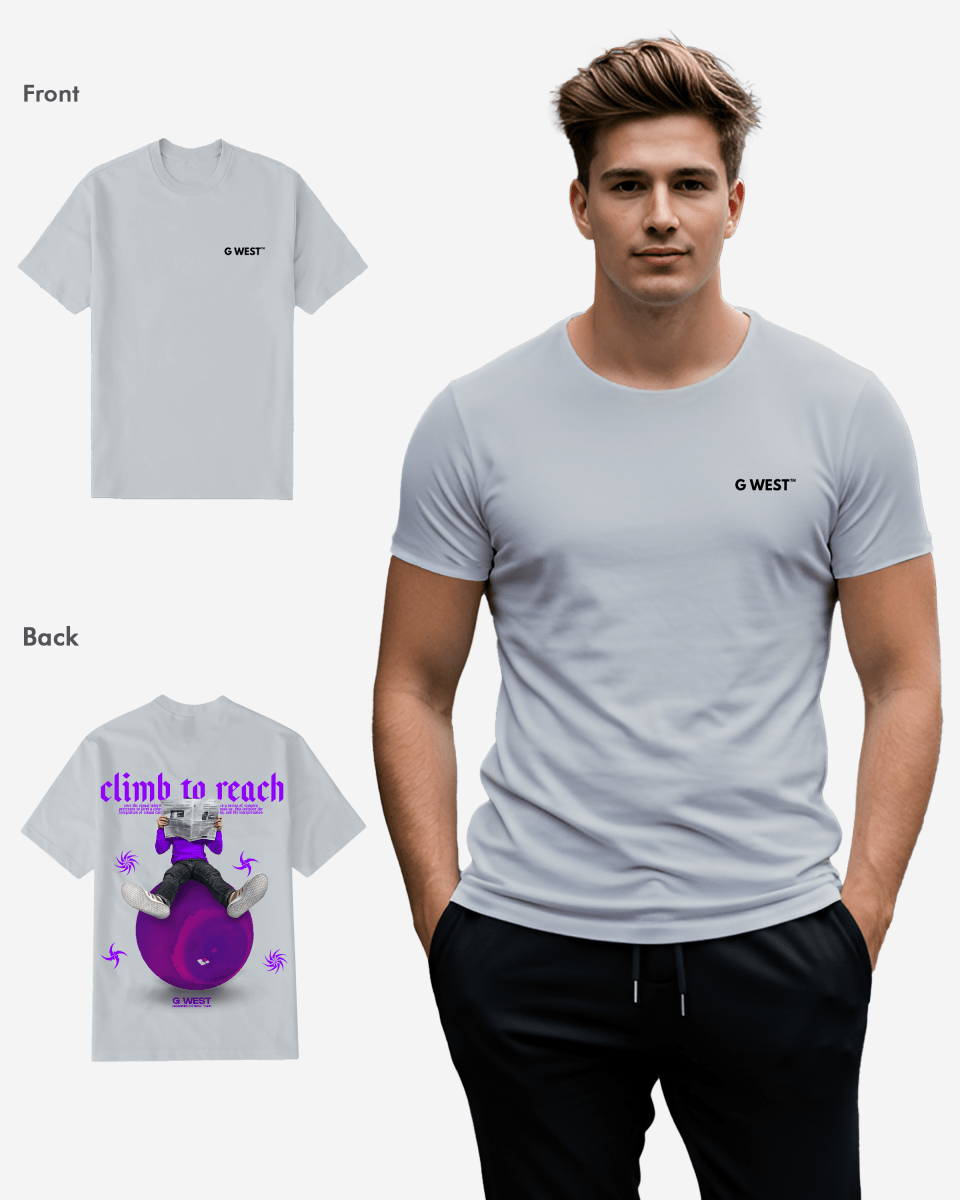 G West Mens Newspaper Tee G West
