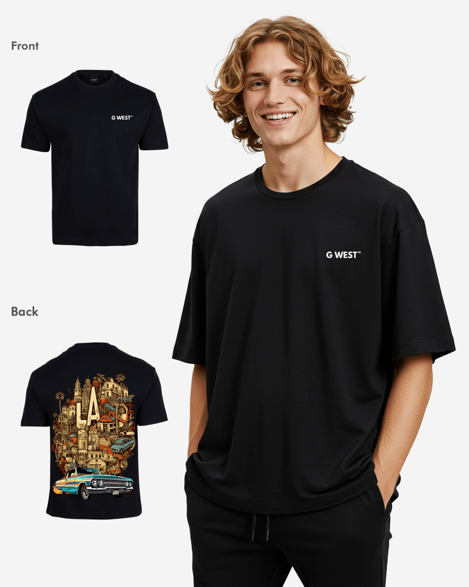 G West Oversized La Culture T-Shirt Mens G West