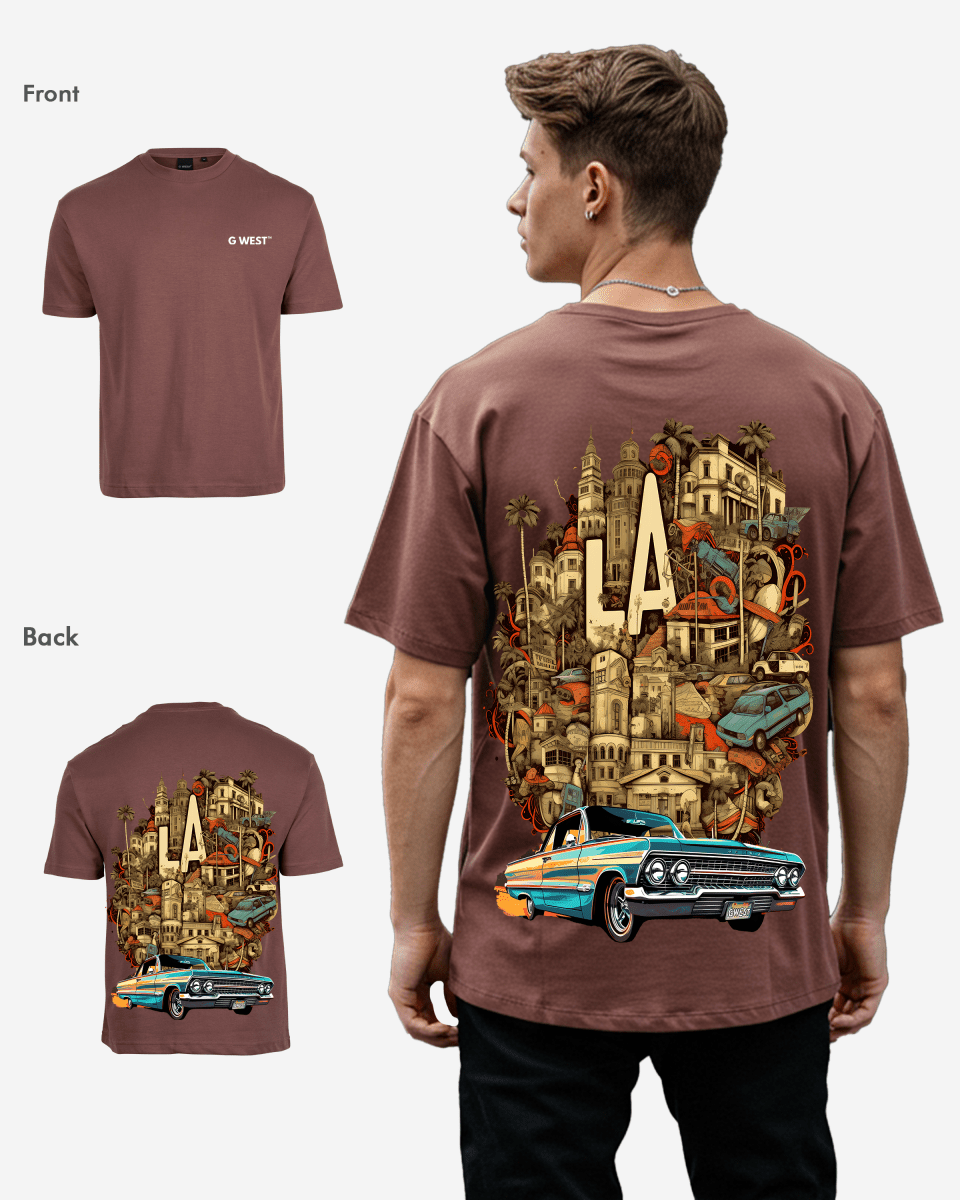 G West Oversized La Culture T-Shirt Mens G West