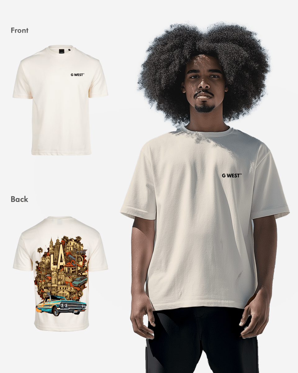 G West Oversized La Culture T-Shirt Mens G West