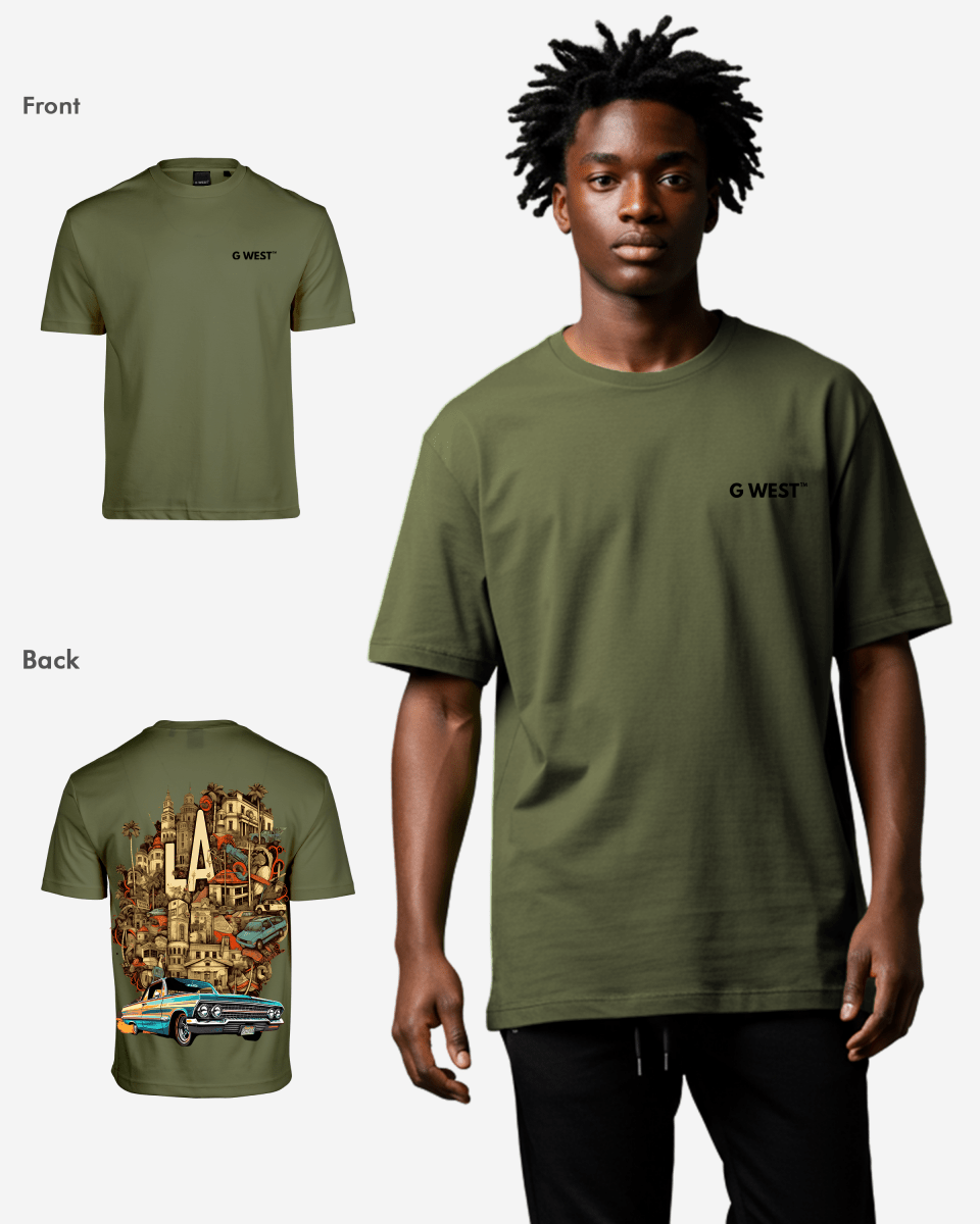 G West Oversized La Culture T-Shirt Mens G West