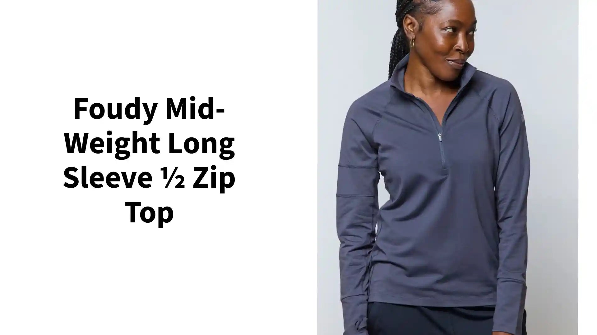 Foudy Mid-Weight Long Sleeve &frac12; Zip Top by@Outfy