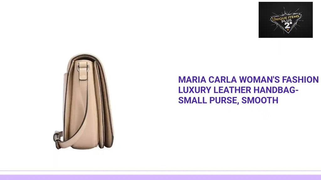 Maria Carla Woman's Fashion Luxury Leather Handbag-Small Purse, Smooth by@Outfy