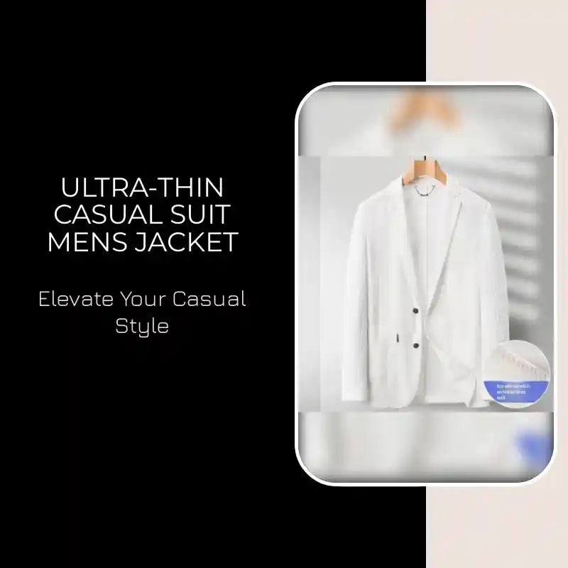 Ultra-thin Casual Suit Mens Jacket by@Outfy