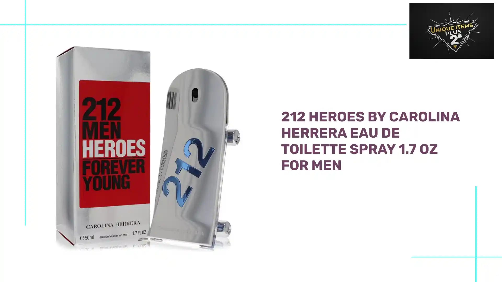 212 Heroes by Carolina Herrera Eau De Toilette Spray 1.7 oz for Men by@Outfy