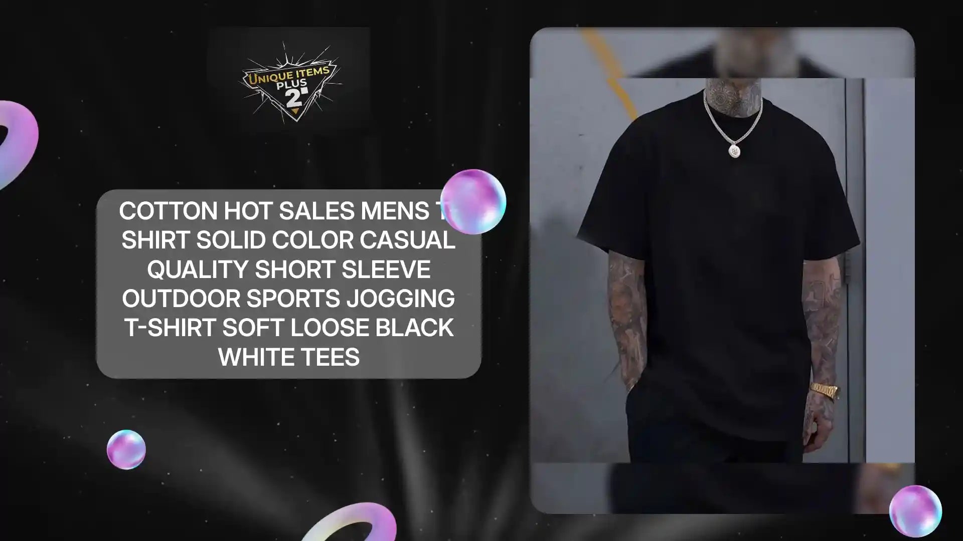 Cotton Hot Sales Mens T-shirt Solid Color Casual Quality Short Sleeve Outdoor Sports Jogging T-shirt Soft Loose Black White Tees by@Outfy