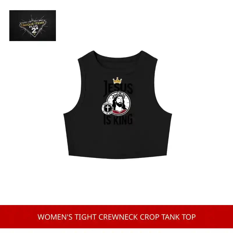 Women's Tight Crewneck Crop Tank Top by@Outfy