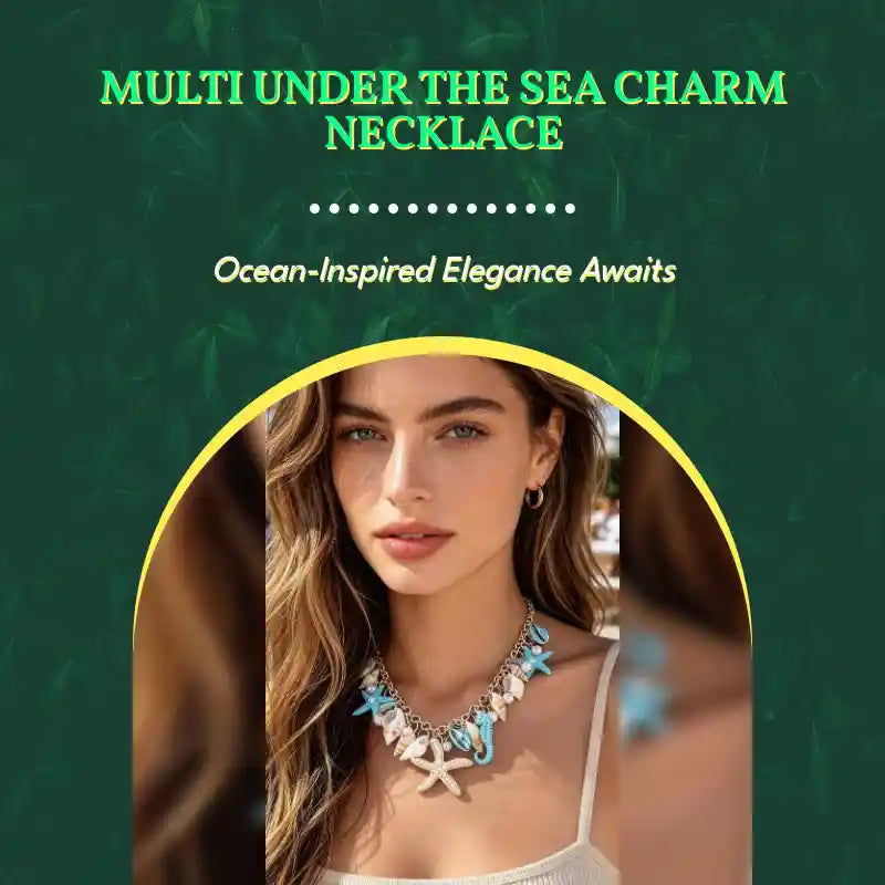 Multi Under The Sea Charm Necklace by@Outfy