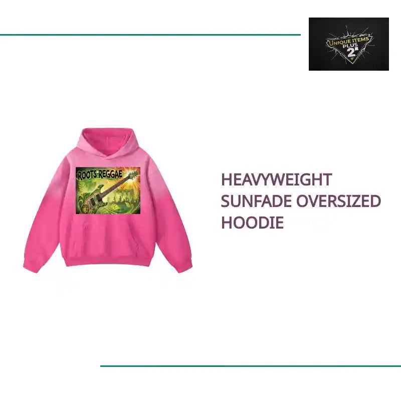 Heavyweight Sunfade Oversized Hoodie by@Outfy
