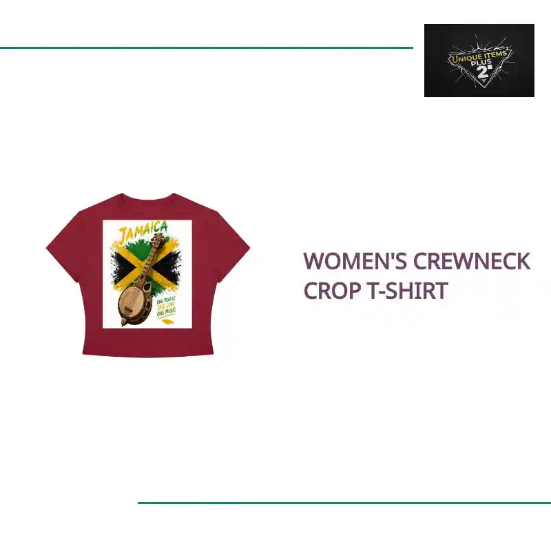 Women's Crewneck Crop T-Shirt by@Outfy