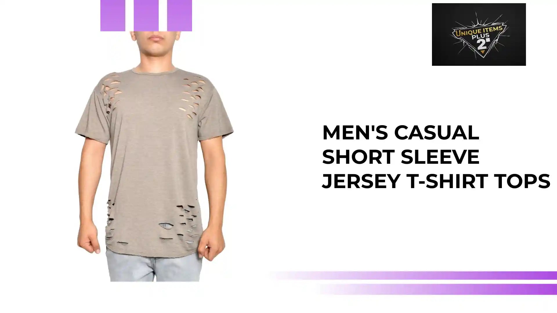 Men's Casual Short Sleeve Jersey T-shirt Tops by@Outfy