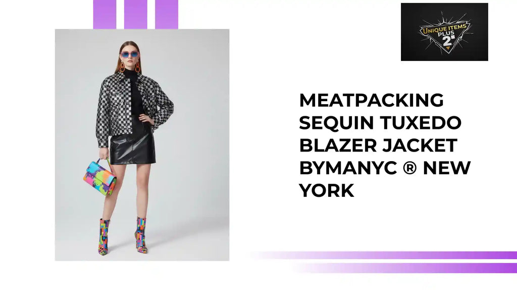 MEATPACKING Sequin Tuxedo Blazer Jacket BYMANYC &reg; New York by@Outfy