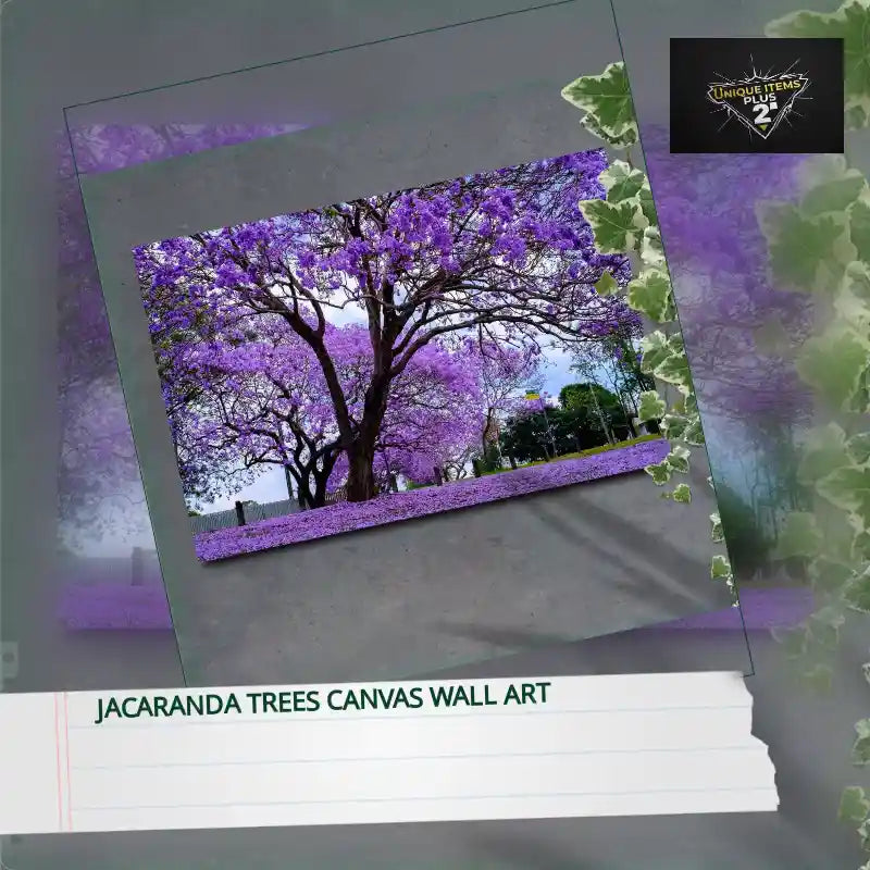 Jacaranda Trees Canvas Wall Art by@Outfy