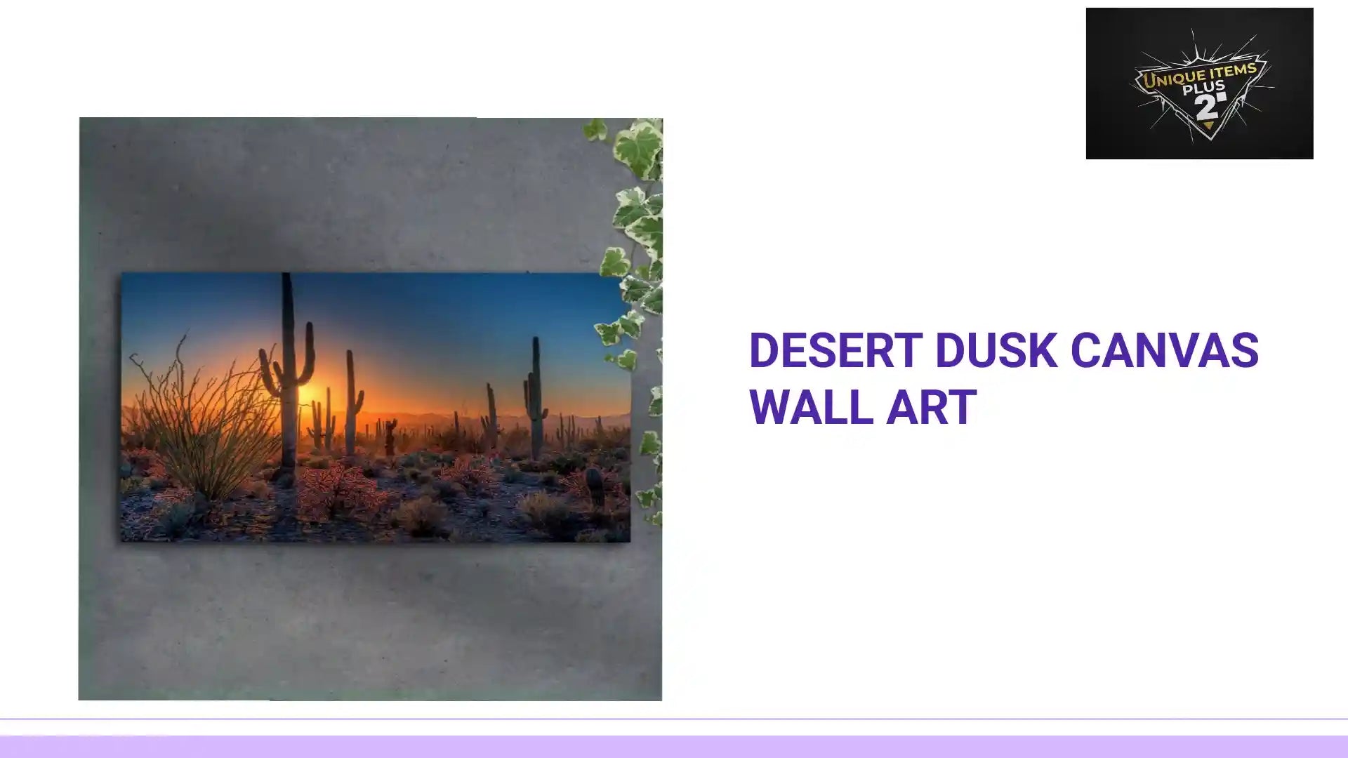 Desert Dusk Canvas Wall Art by@Outfy