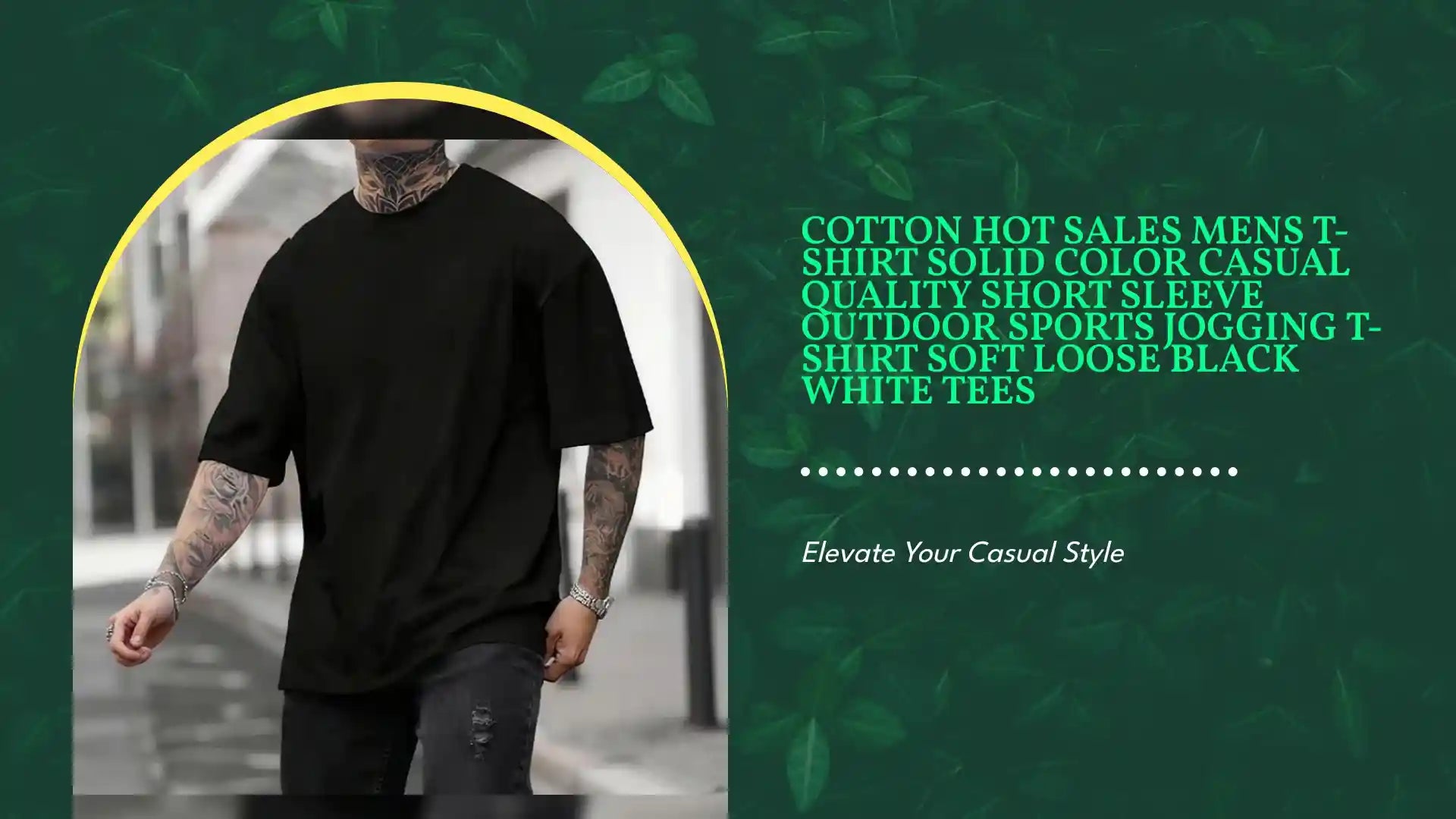 Cotton Hot Sales Mens T-shirt Solid Color Casual Quality Short Sleeve Outdoor Sports Jogging T-shirt Soft Loose Black White Tees by@Outfy