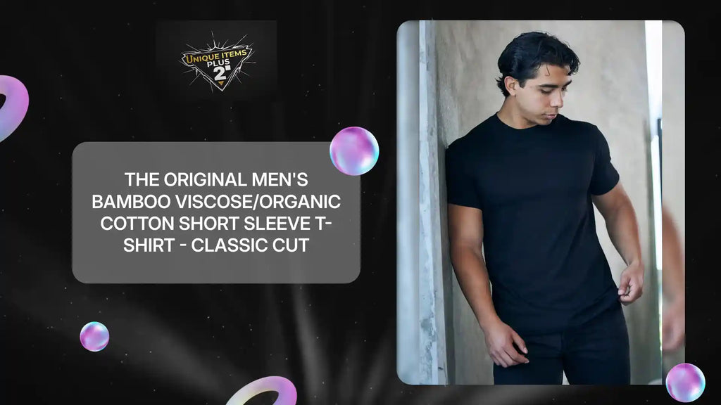The Original Men's Bamboo Viscose/Organic Cotton Short Sleeve T-Shirt - Classic Cut by@Outfy