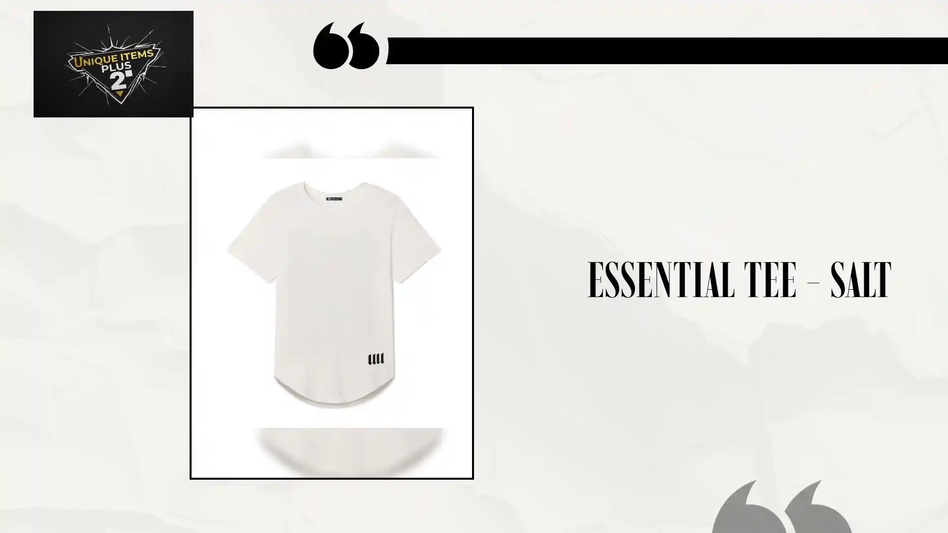 Essential Tee - Salt by@Outfy