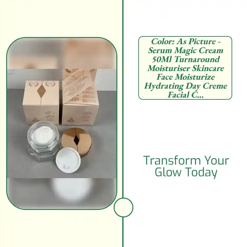 Color: As Picture - Serum Magic Cream 50Ml Turnaround Moisturiser Skincare Face Moisturize Hydrating Day Creme Facial Care Lotion Fast Delivery by@Outfy