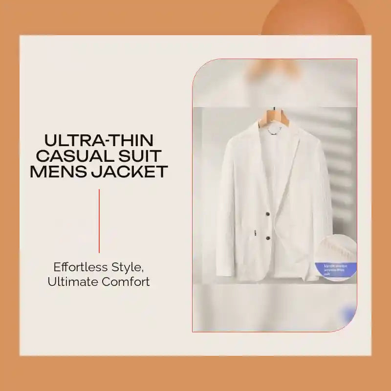 Ultra-thin Casual Suit Mens Jacket by@Outfy