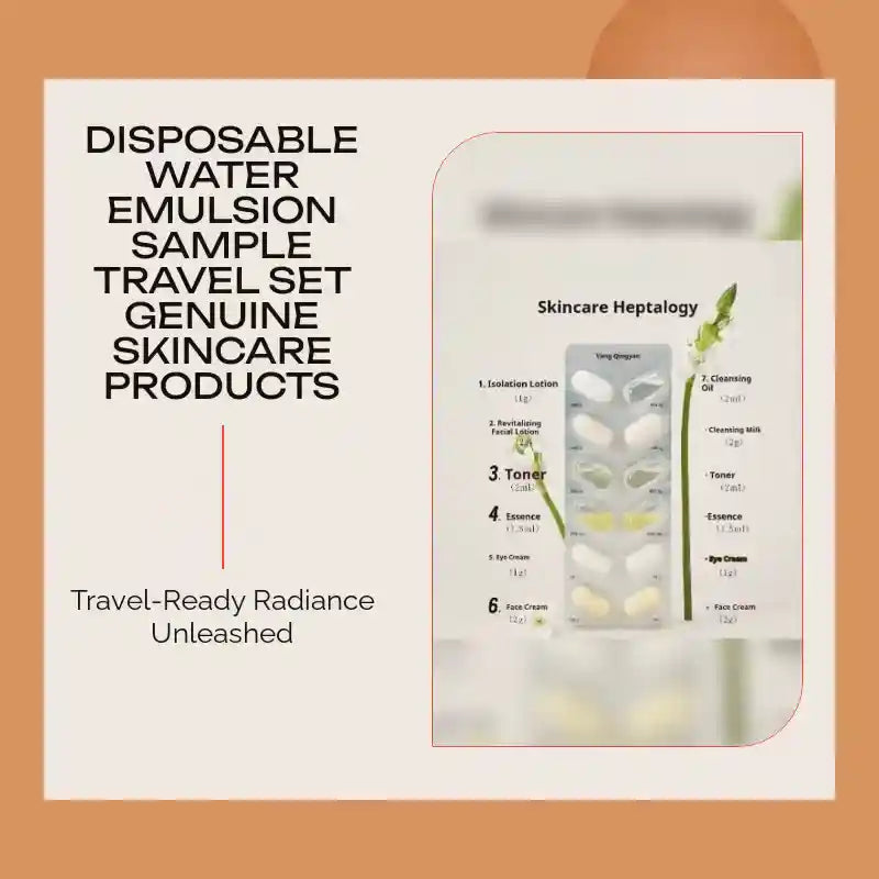 Disposable Water Emulsion Sample Travel Set Genuine Skincare Products by@Outfy